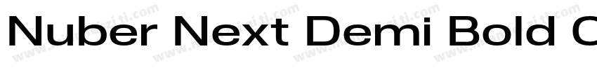 Nuber Next Demi Bold Condensed字体转换